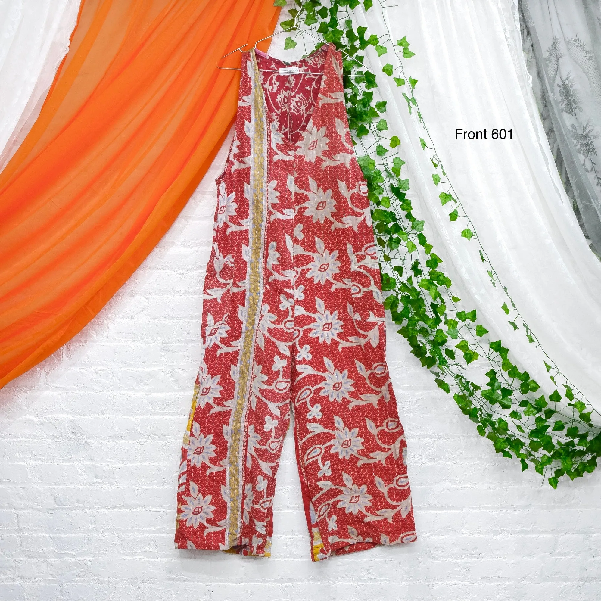 Kantha Wide Leg Jumpsuits