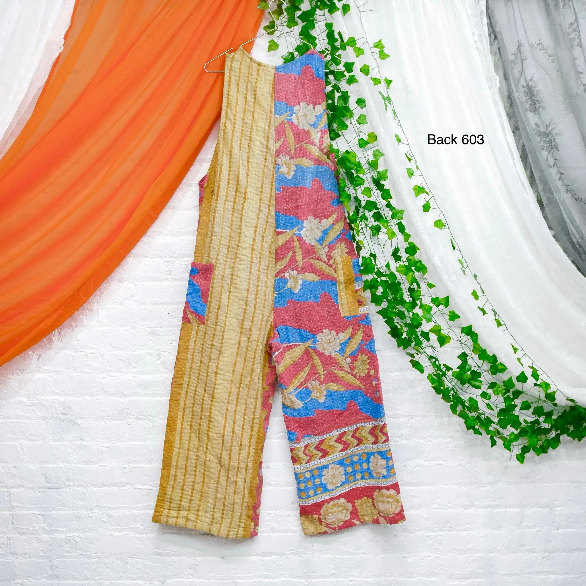 Kantha Wide Leg Jumpsuits