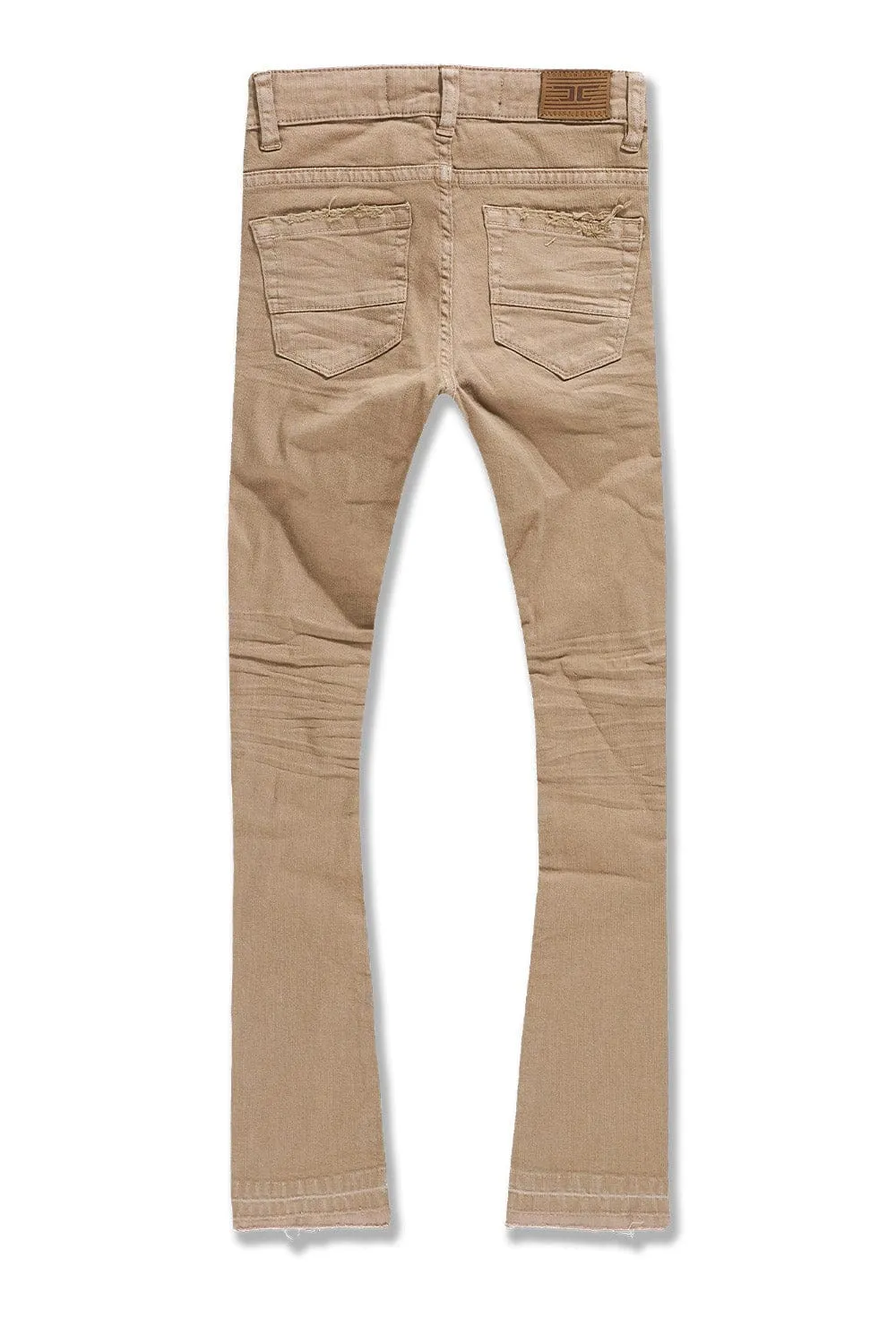 Kids Stacked Tribeca Twill Pants (Khaki)