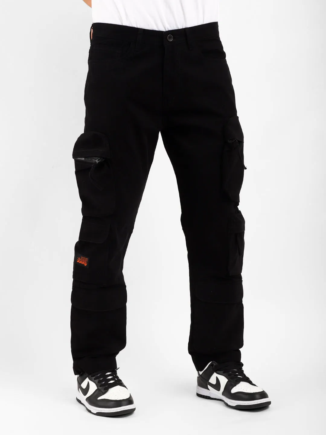 Kyubic Black Cargo Pants