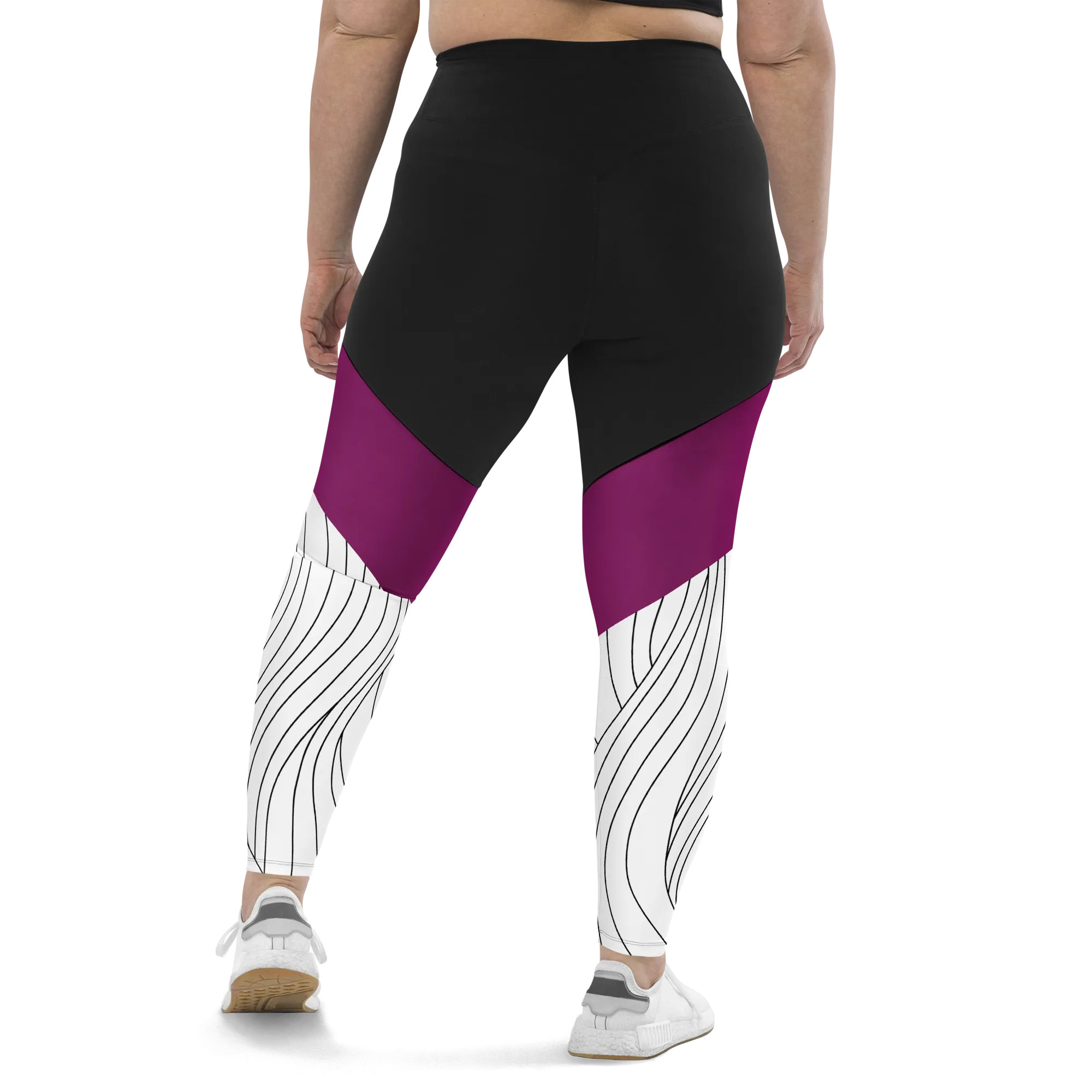 Lined Wine Compression Leggings