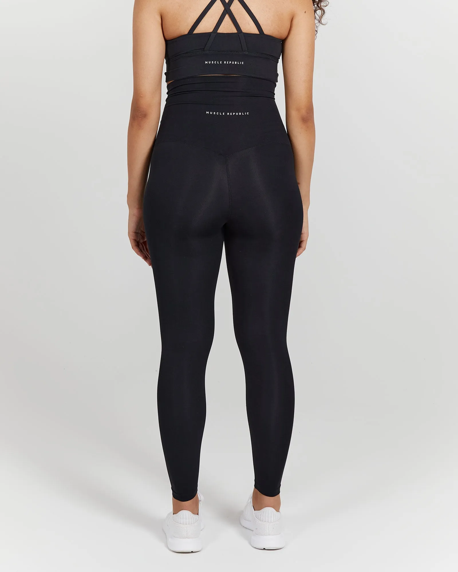 LUXE MATERNITY LEGGINGS FULL - BLACK