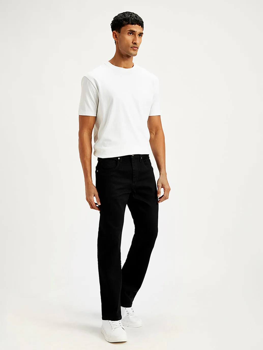 Men's 527 Slim Bootcut Fit Black Jeans