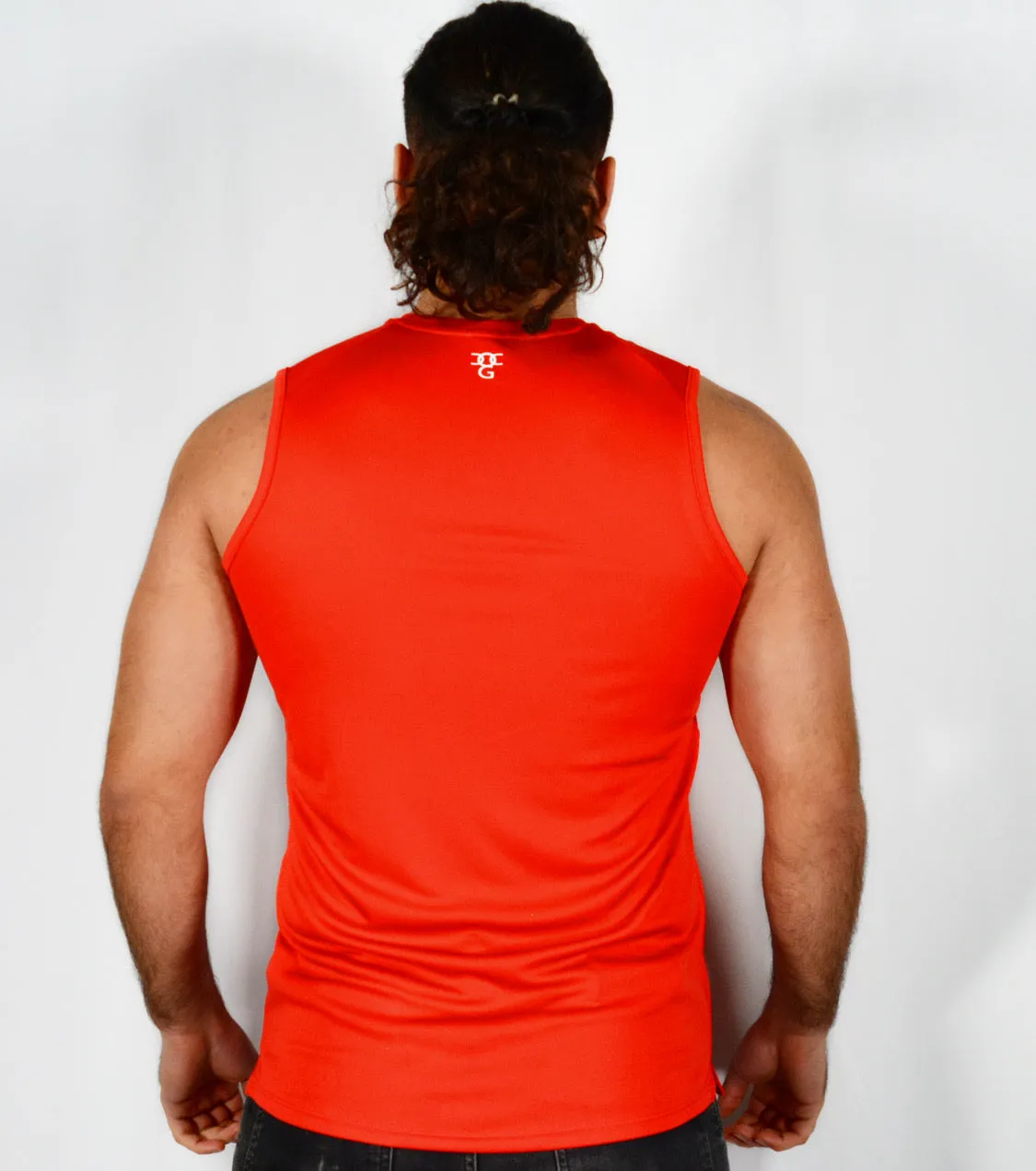 Mens O.G 1 Sports Red Fit Tank Vest Top