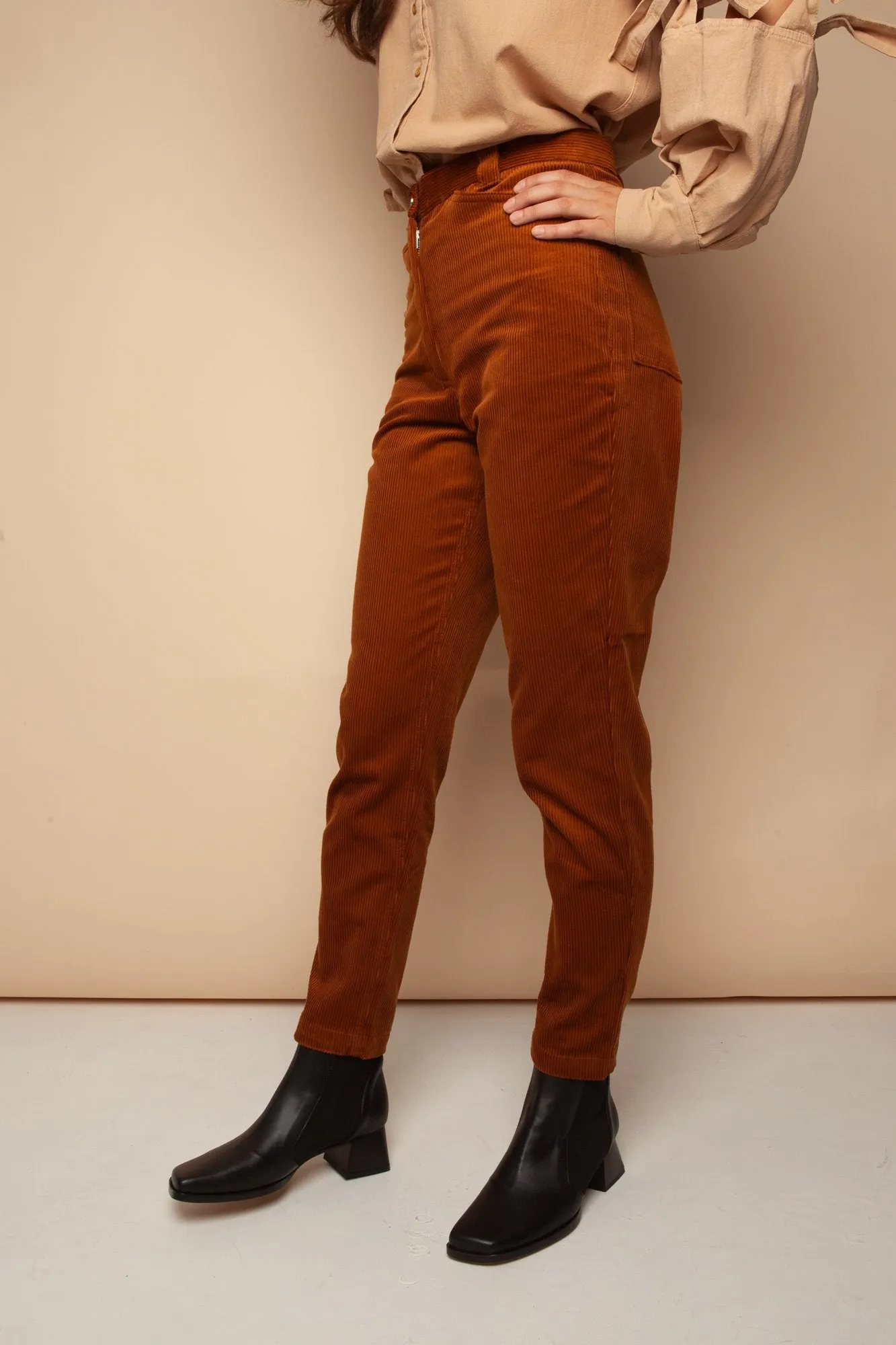 minka corduroy pants cognac