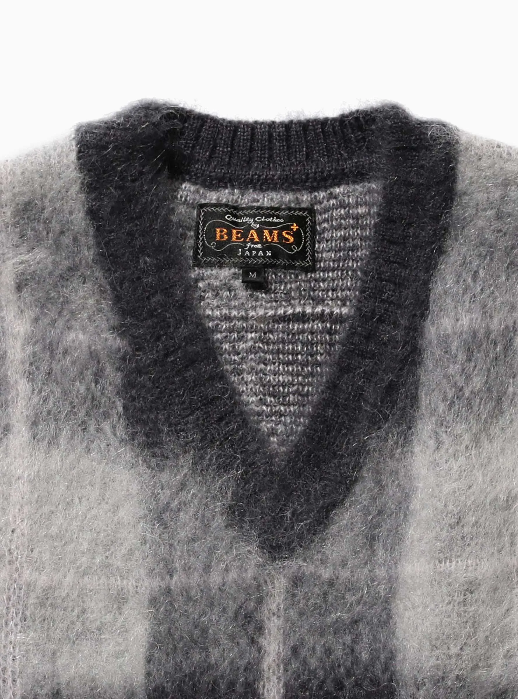 Mohair Vest Grey Check