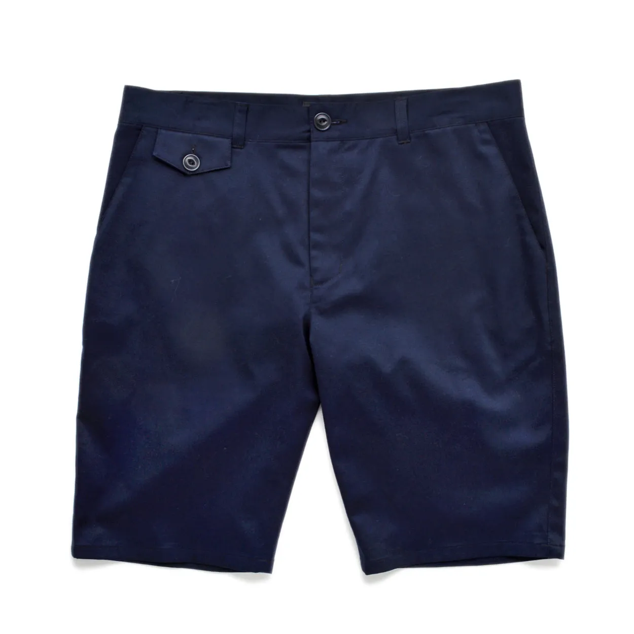 Navy Twill Shorts