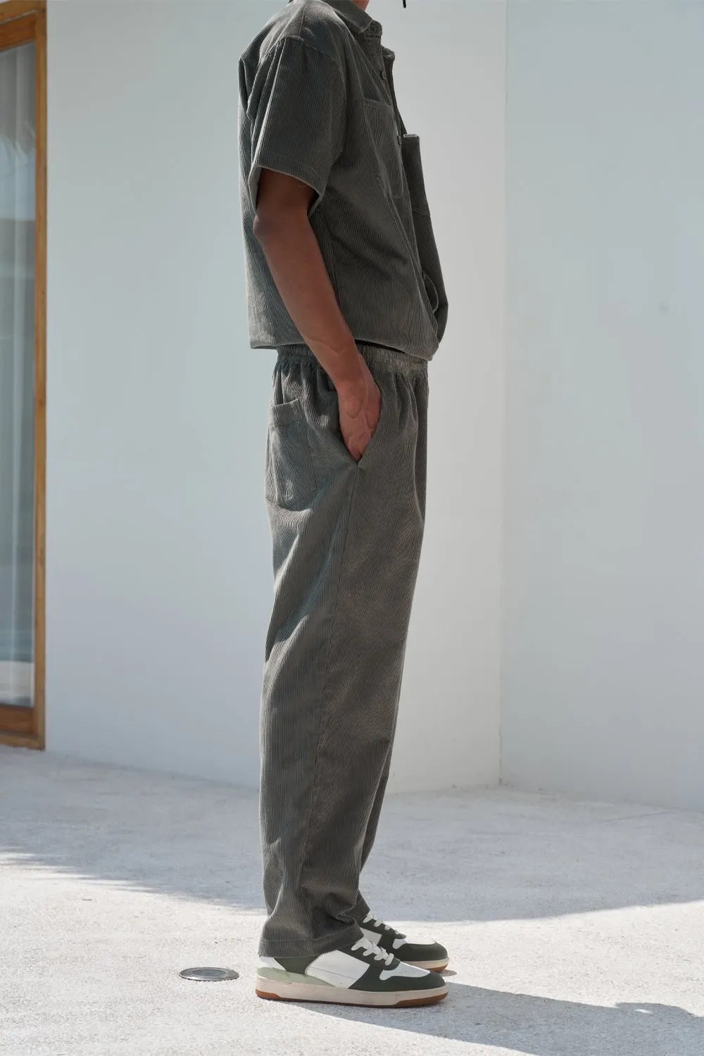 Olive Corduroy Pants