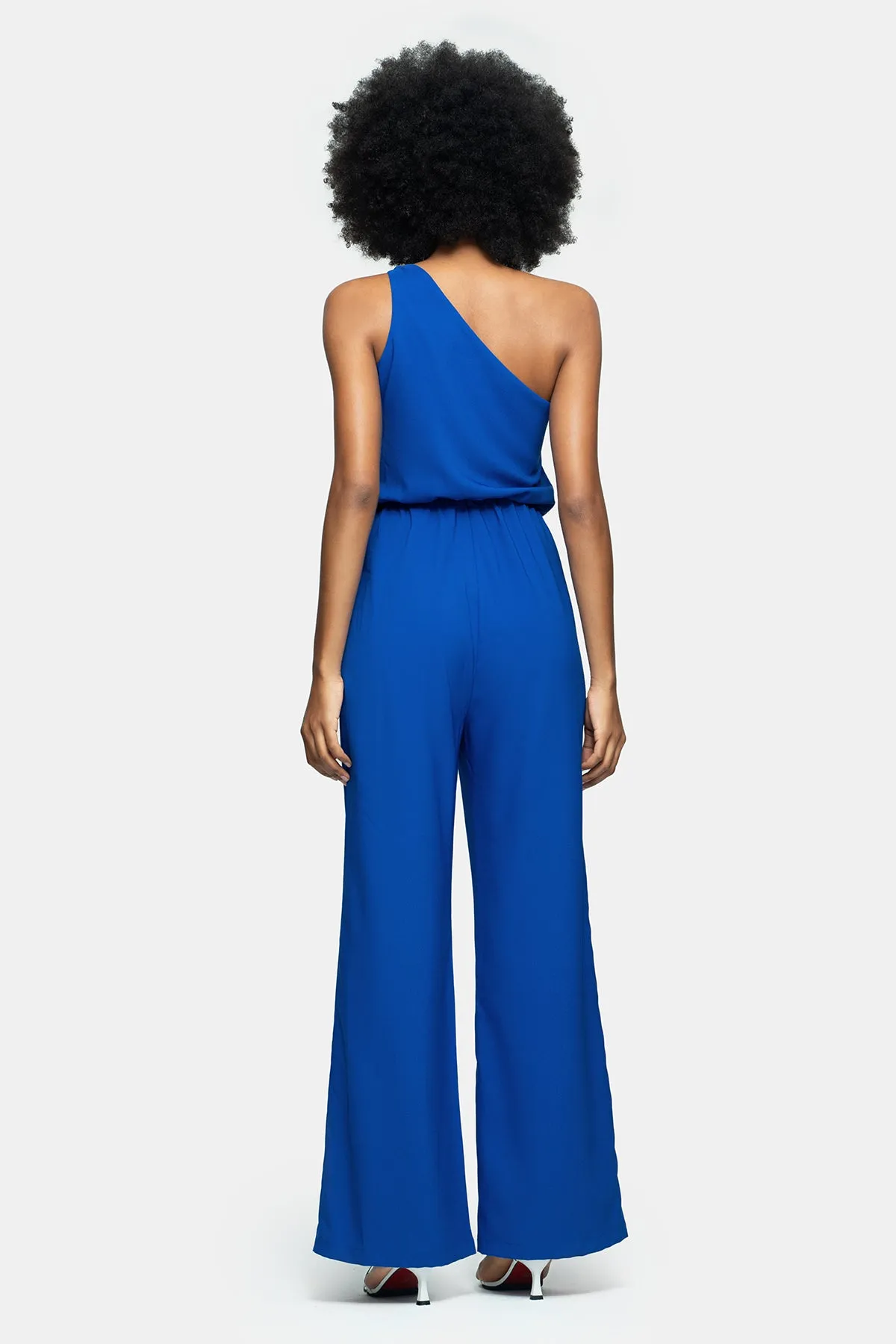 One-Shoulder Wide-Leg Jumpsuit