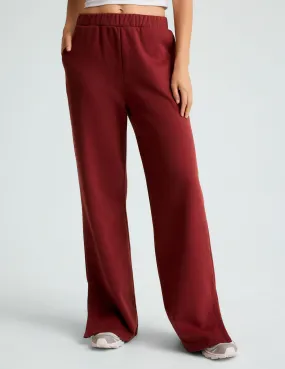 Open Ended Mid Rise Wide Leg Pant