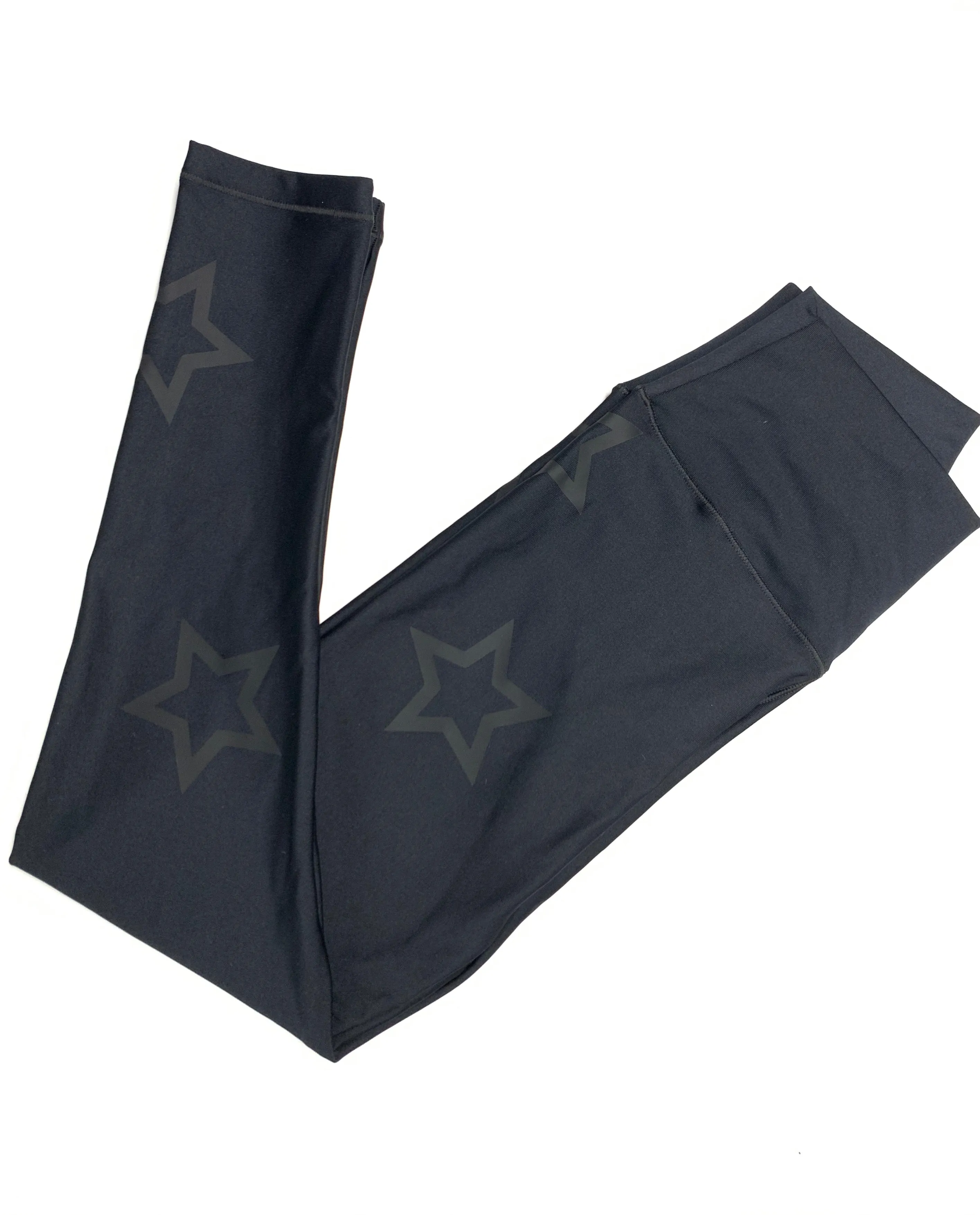 Open Stars Black Leggings