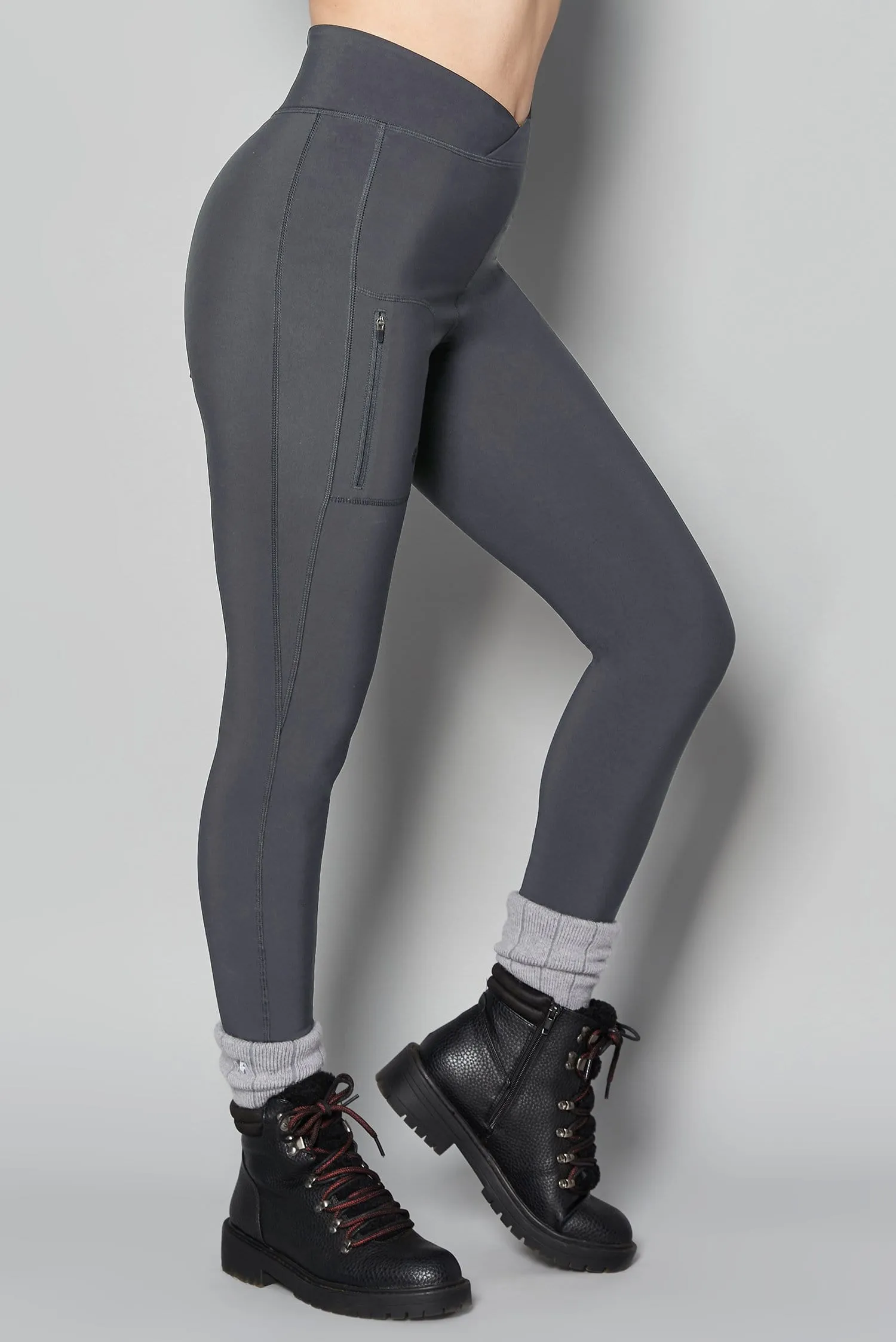 Outdoor Softshell Leggings - Storm Grey