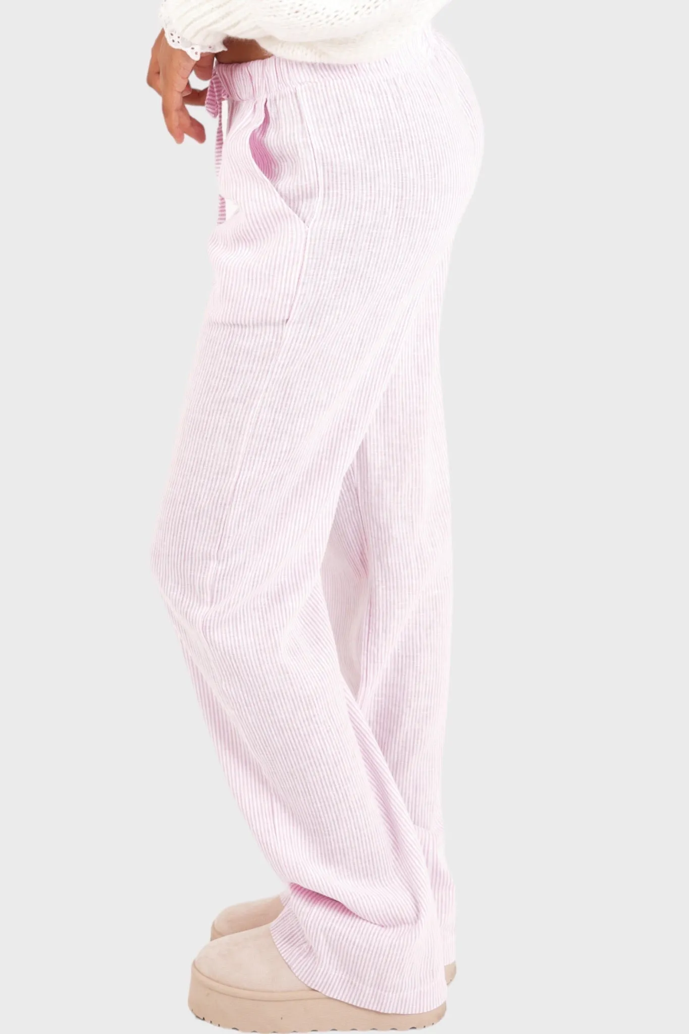 "Stockholm" pants striped pink