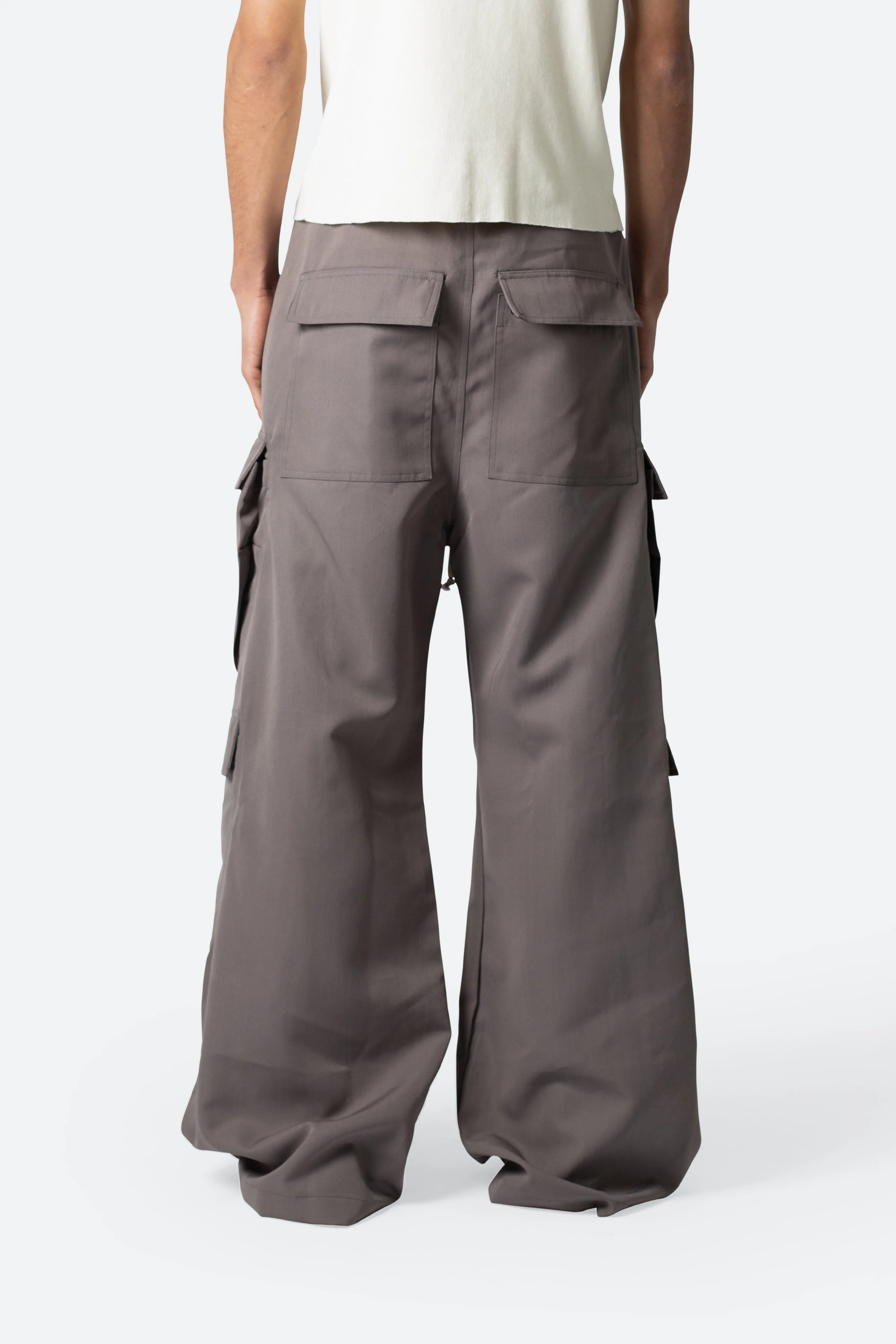 Rave Double Cargo Pants - Dusty Brown