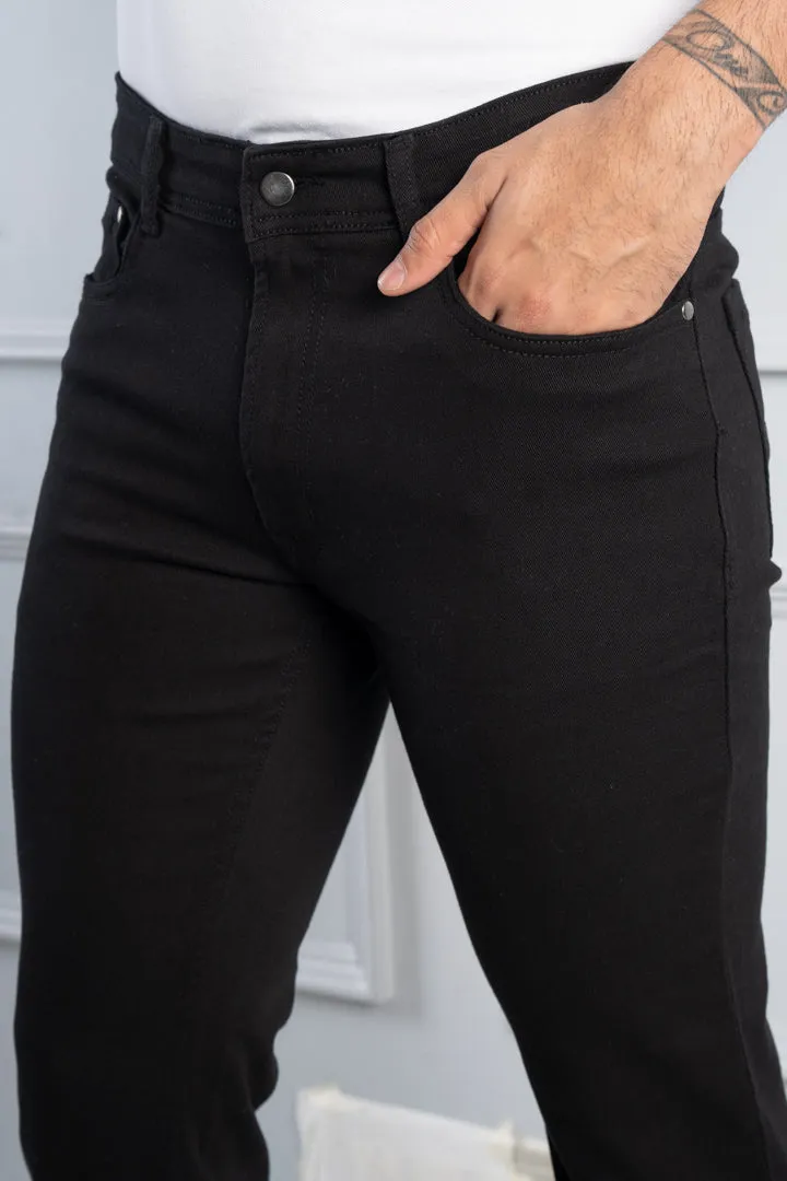 Raw Black Power-Stretch Slim Fit Jeans