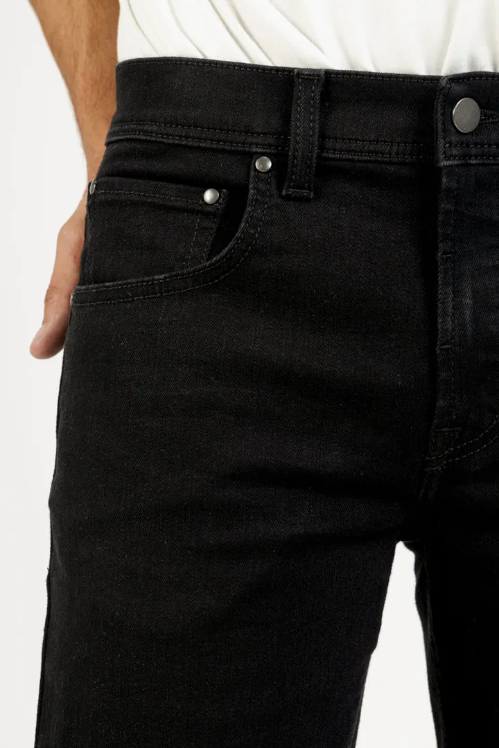 Raw Black Power-Stretch Slim Fit Jeans