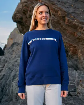 Retro Ribbon - Womens Sweat - Blue