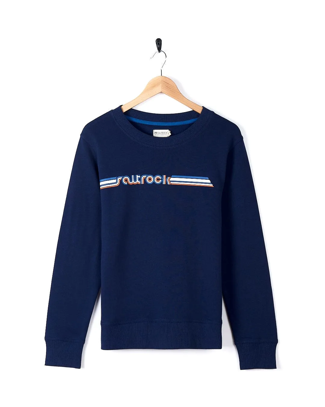 Retro Ribbon - Womens Sweat - Blue