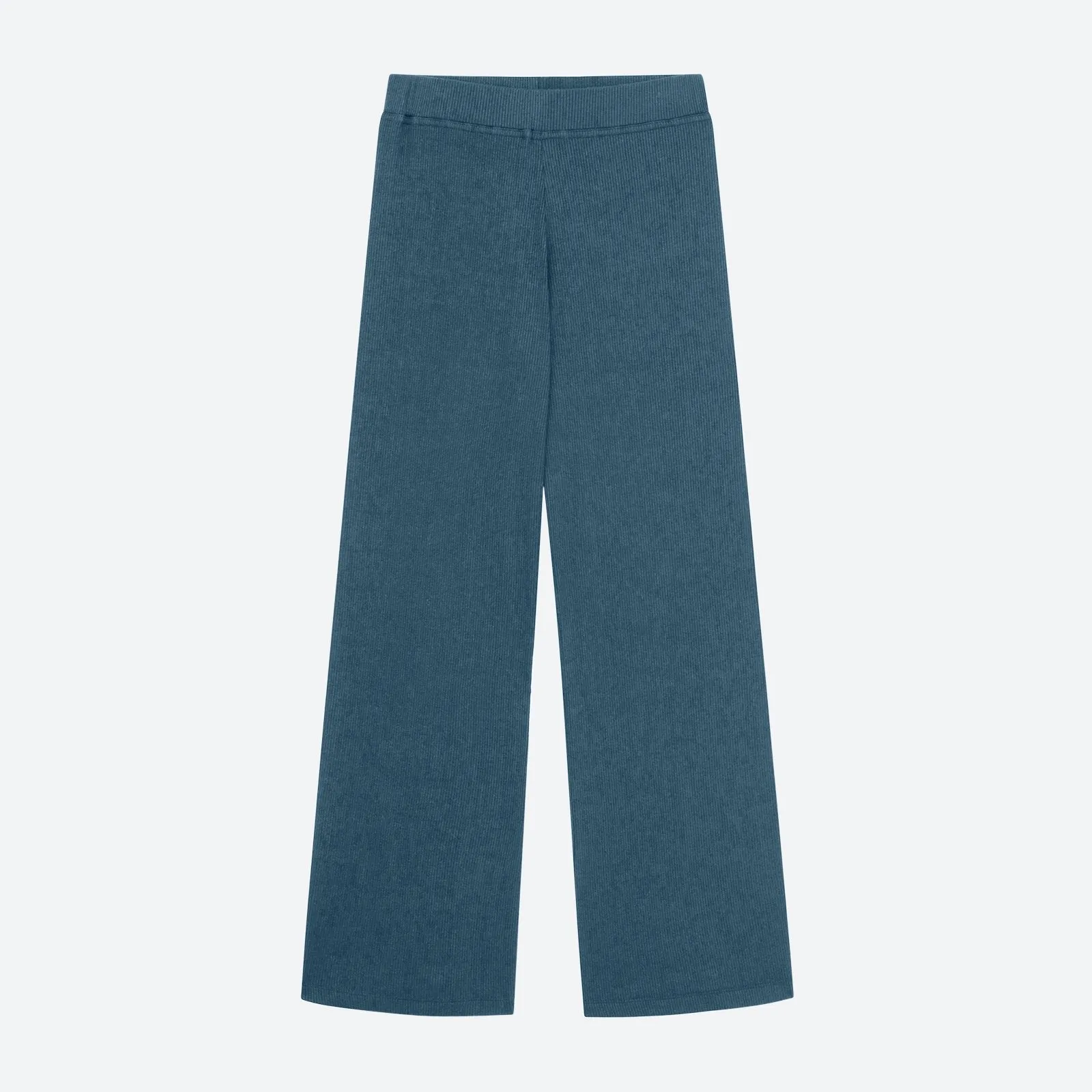 Ribbed Lightweight Wide Leg Pants