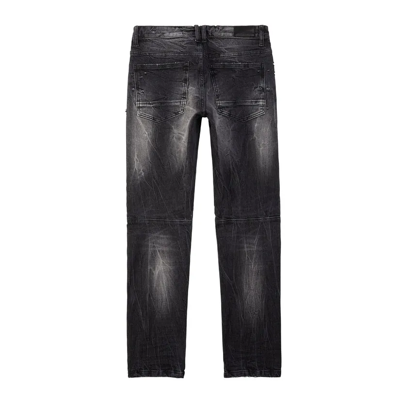 Rip And Repair Denim Jeans - Moon Black