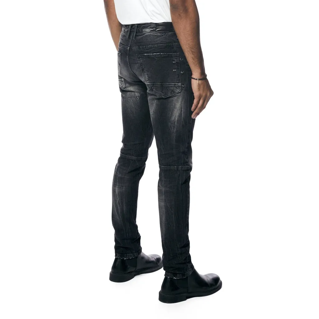 Rip And Repair Denim Jeans - Moon Black