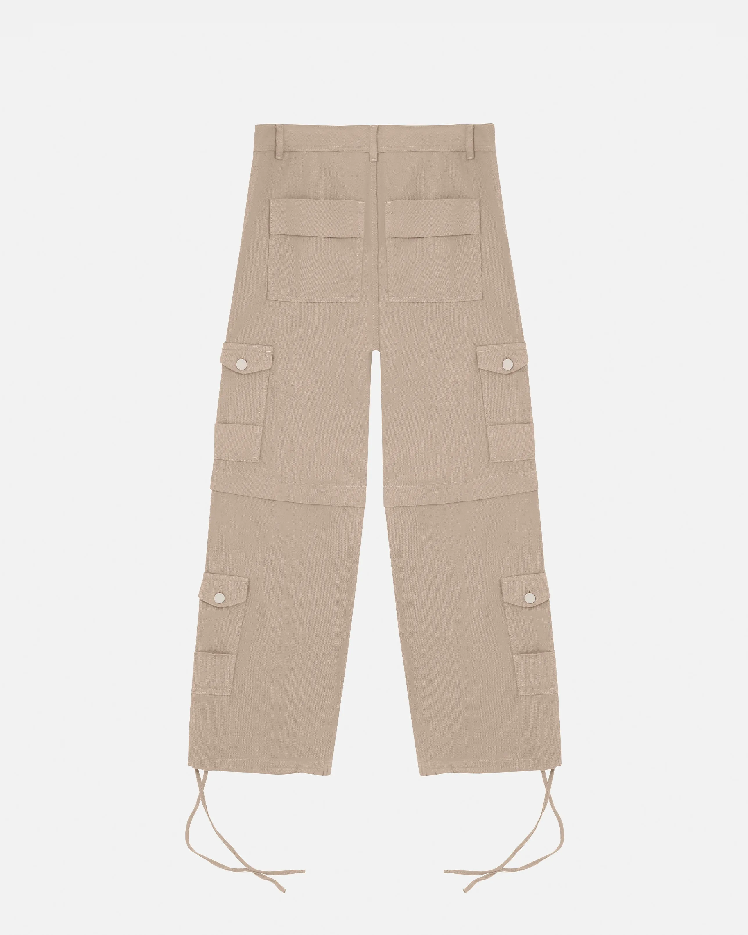 Riviera Wide Cargo Pants Cream