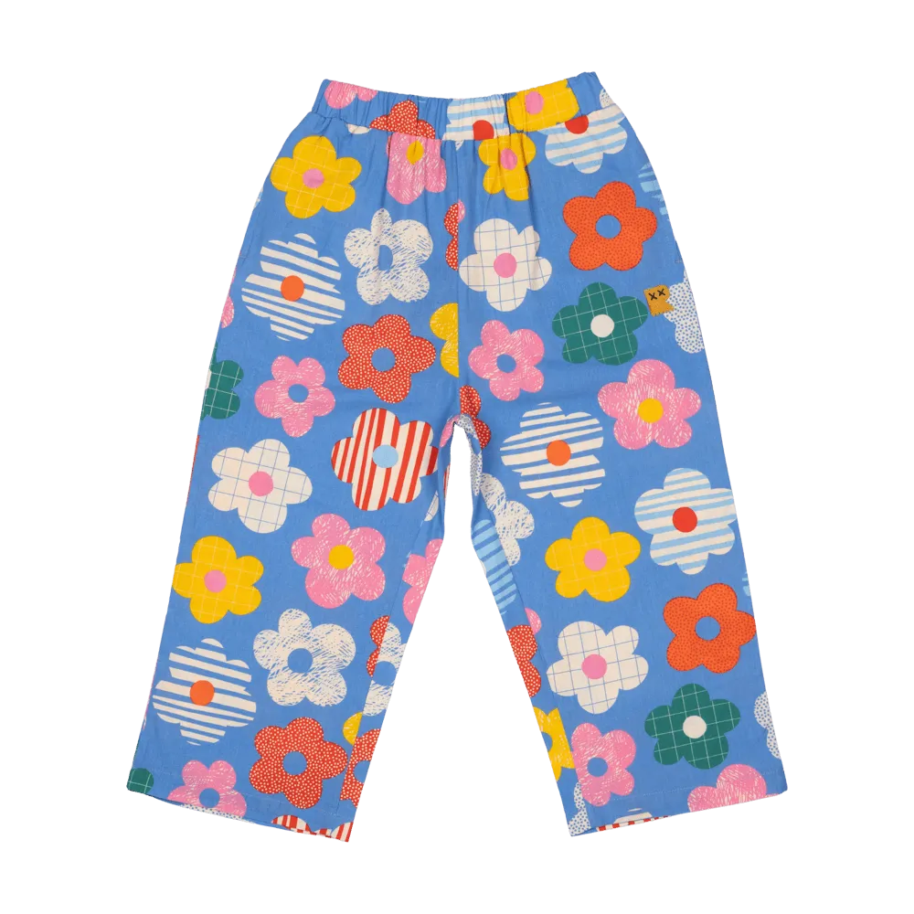 Rock Your Kid Happy Flowers Wide Leg Pants