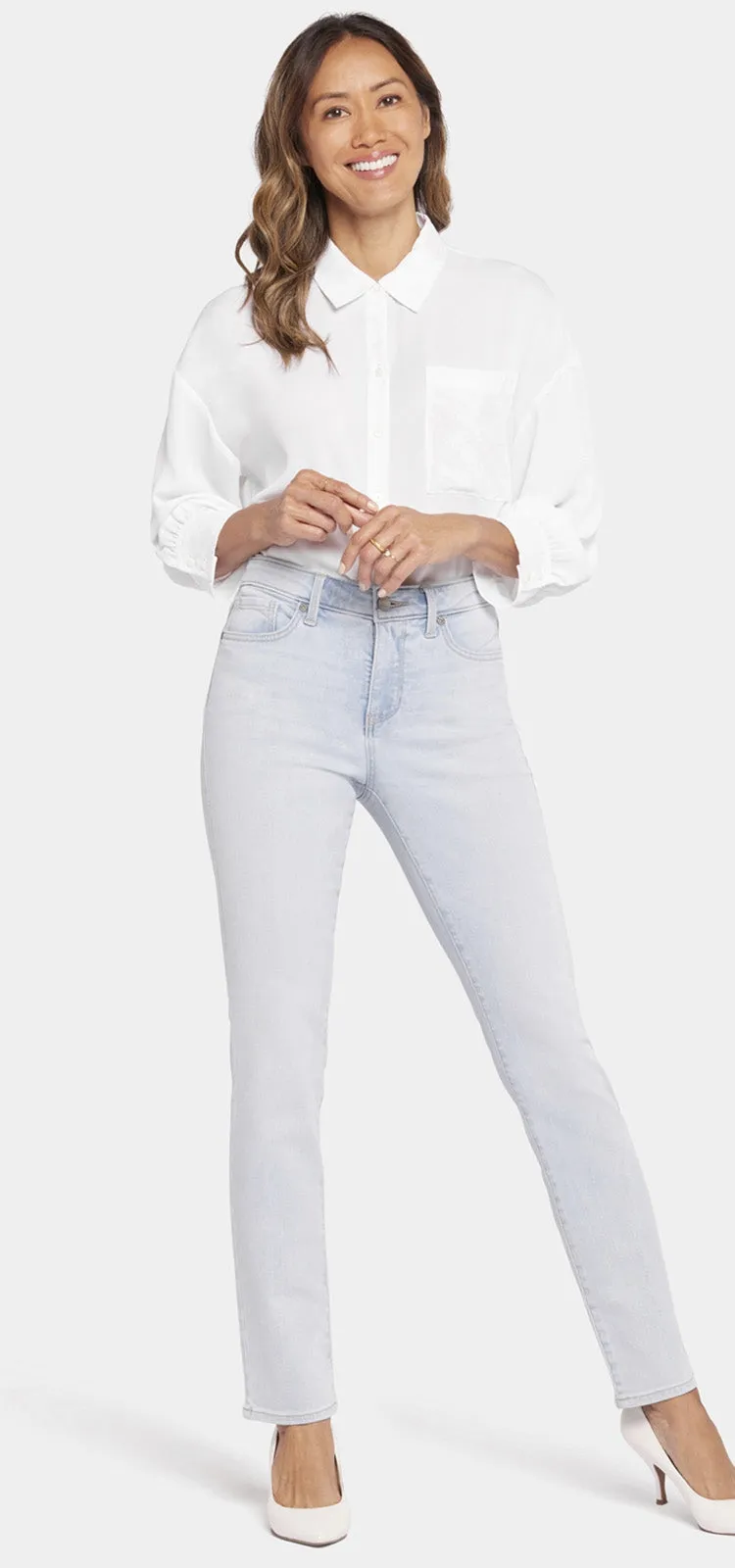 Sheri Slim Jeans Lichtblauw Premium Denim | Brightside