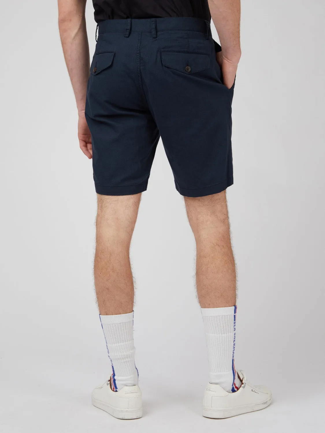 Signature Linen Shorts - Midnight