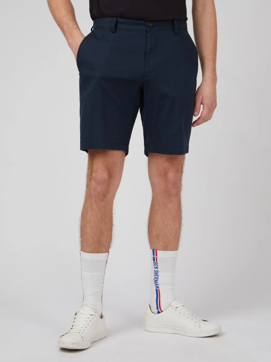 Signature Linen Shorts - Midnight