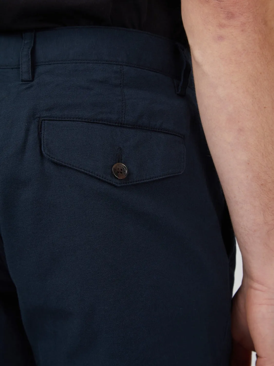 Signature Linen Shorts - Midnight