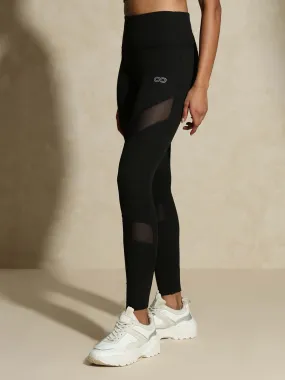 Silvertraq Mesh Cross Leggings Black