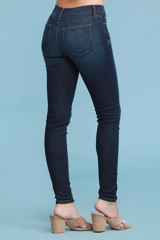 Skinny Mid Rise Jeans - On Hand