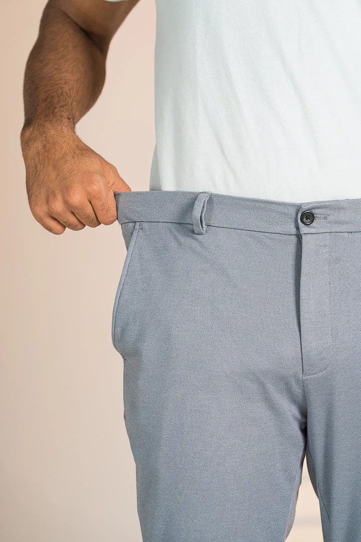 Steel Grey Power-Stretch Pants