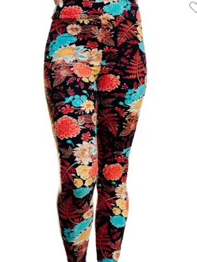 Summer's Bounty Yoga Band Leggings