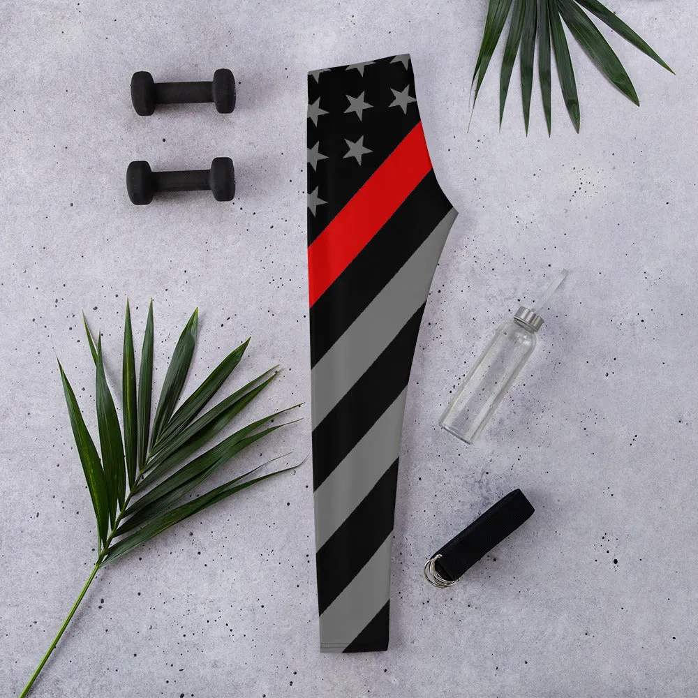 Thin Red Line Flag Leggings