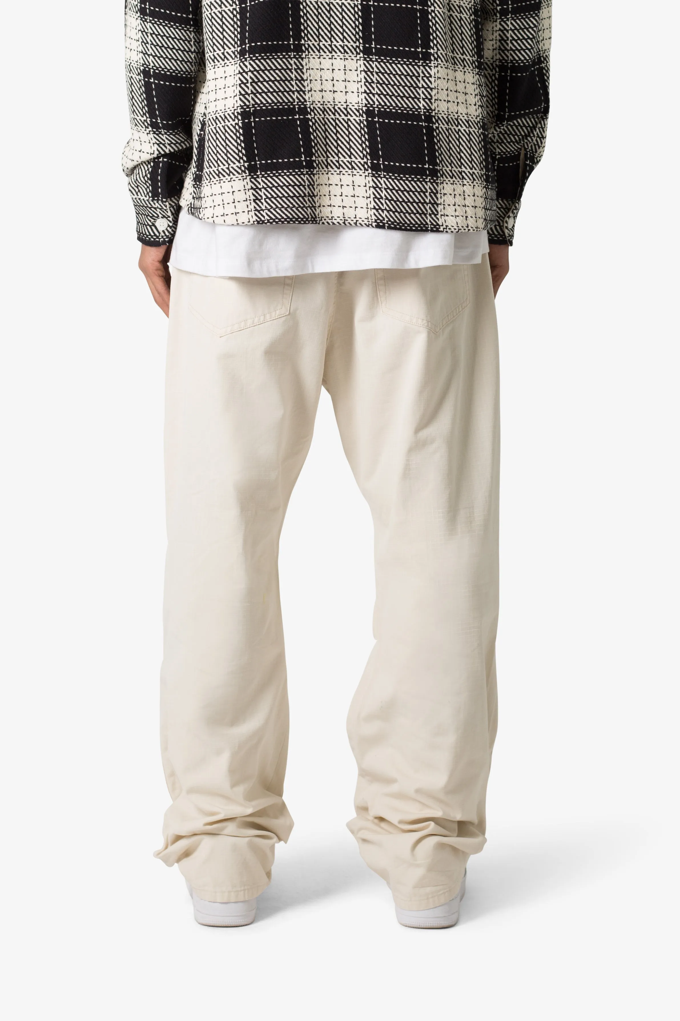 Ultra Baggy Cargo Pants - Off White