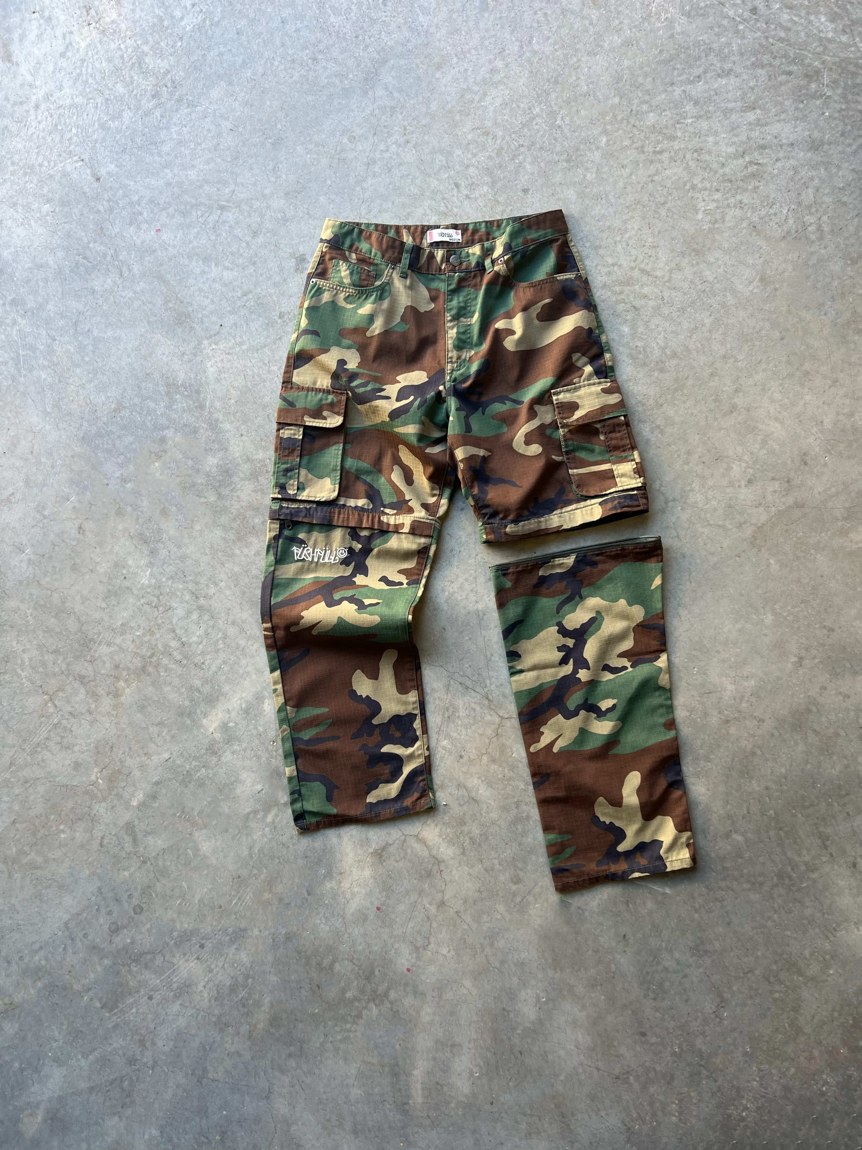 UTILITY CAMO-ZIP OFF PANTS