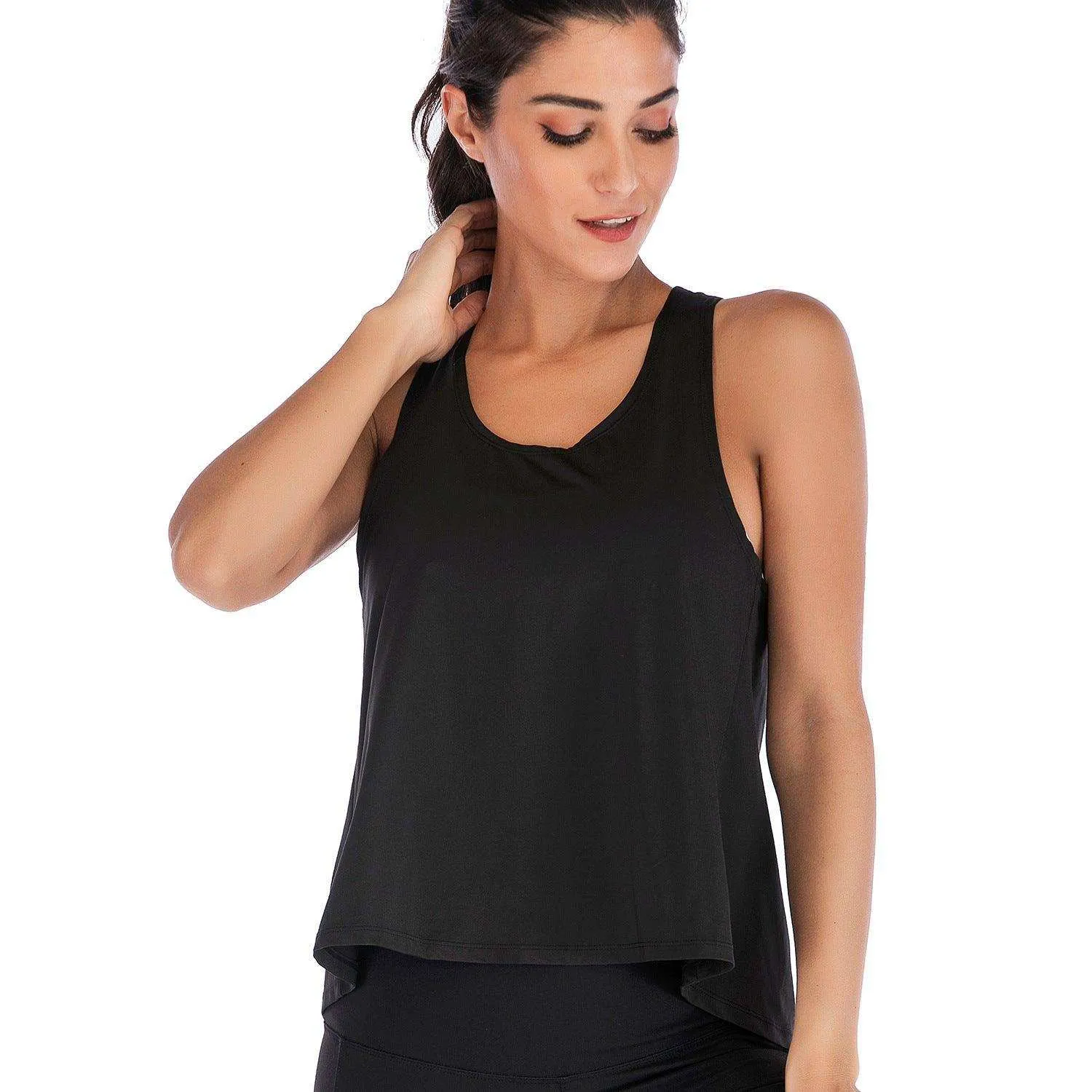 V-back split yoga sports vest