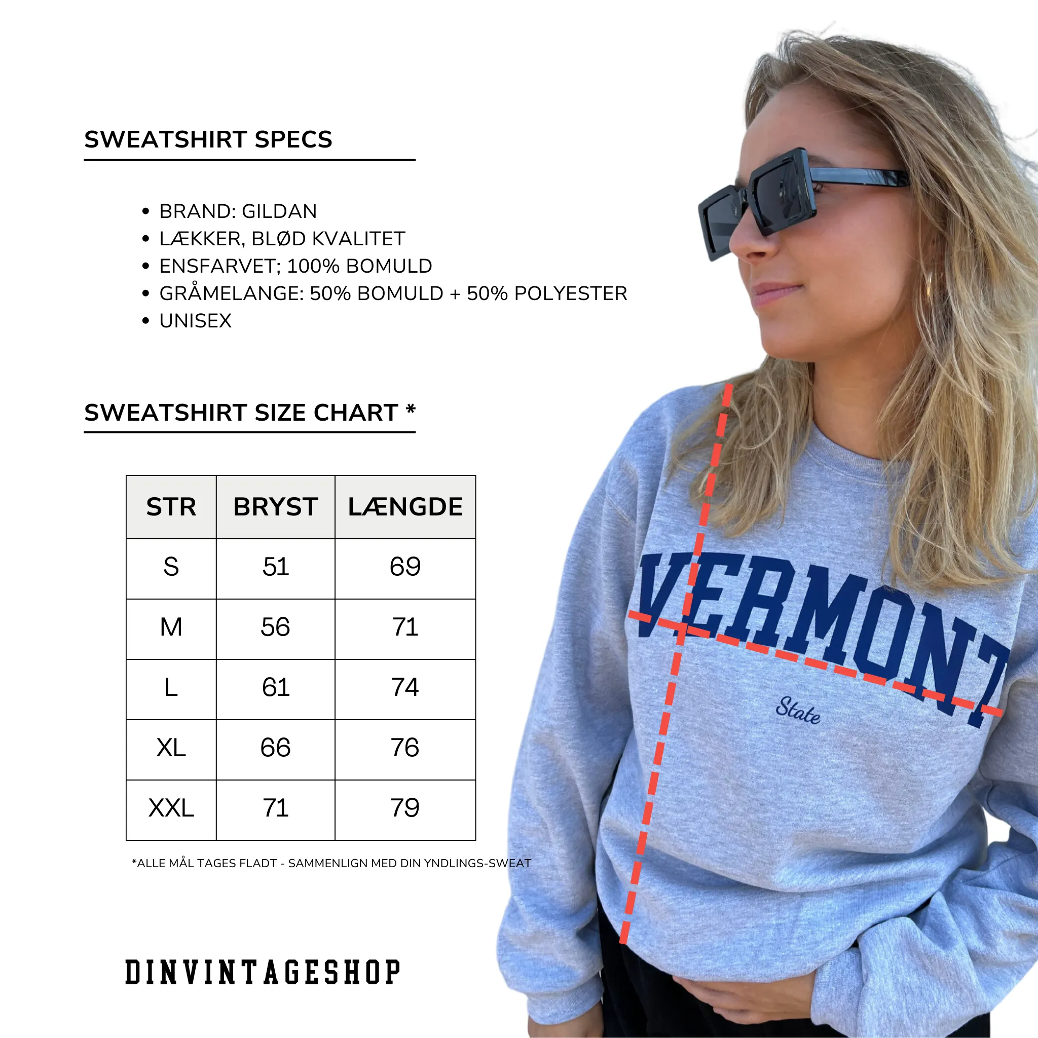 VERMONT STATE SWEAT - NAVY