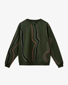 Wave Sweat O'Neck - Army