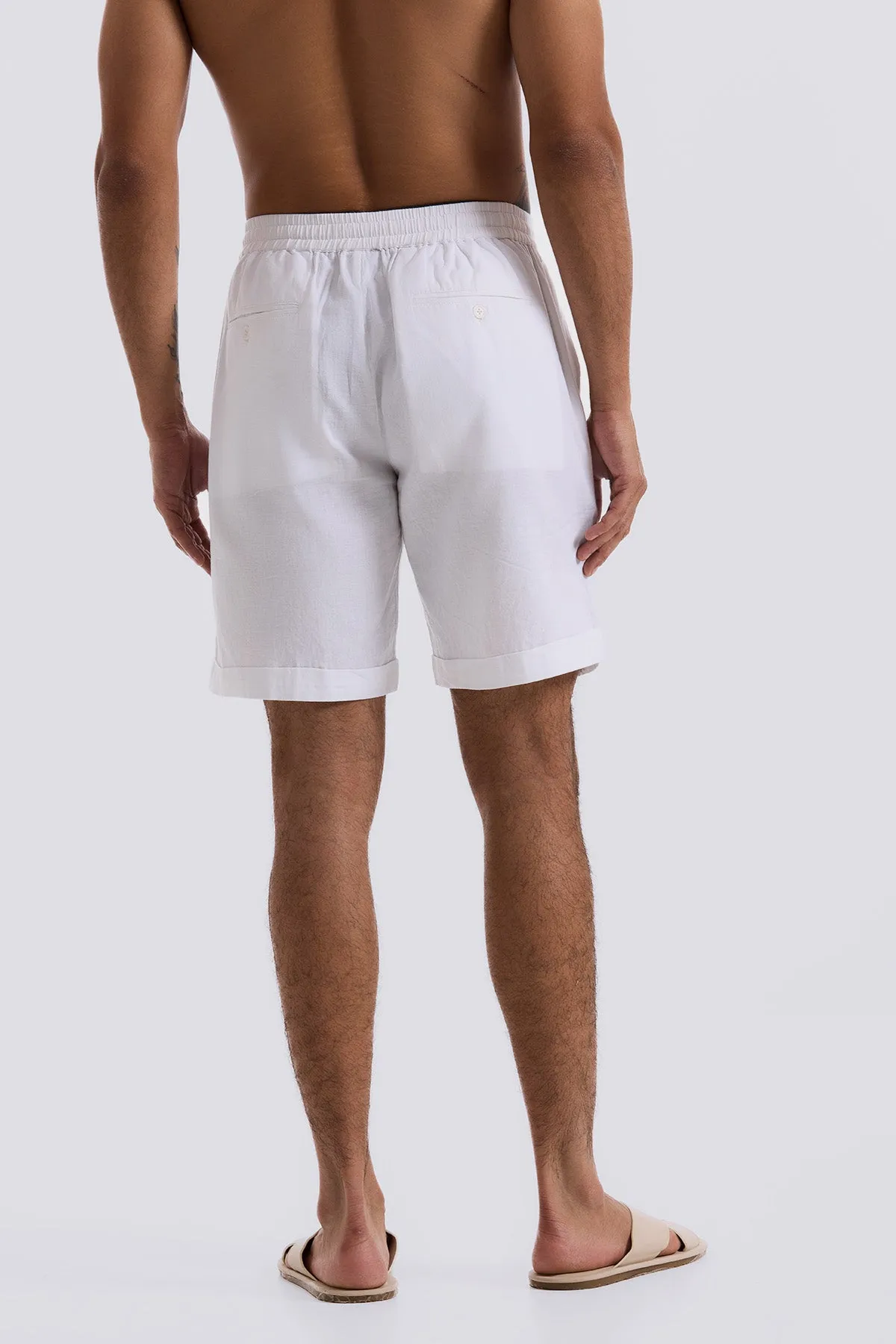 White Relax Shorts