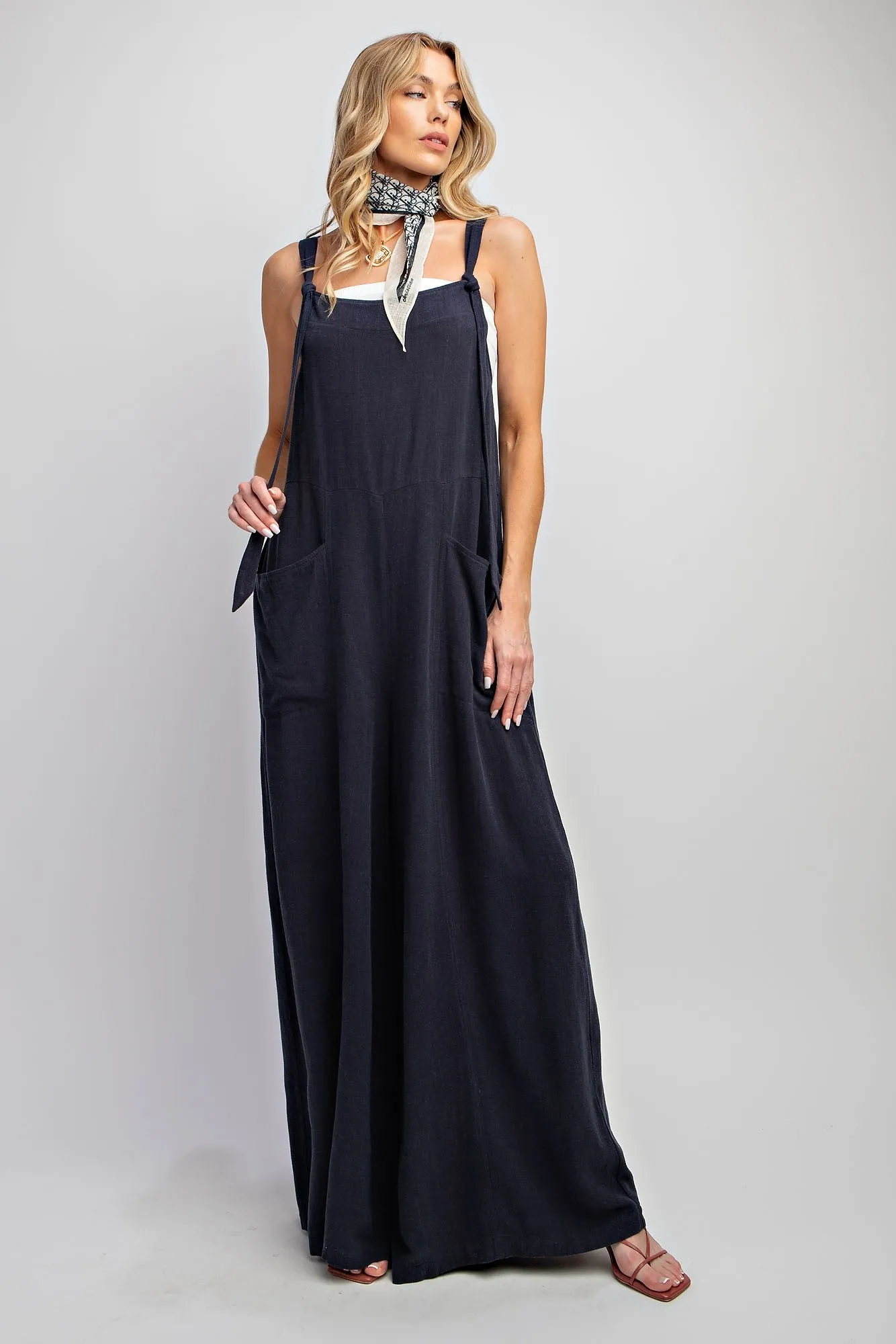 Wide Leg Jumpsuit Pants