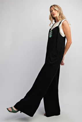 Wide Leg Jumpsuit Pants