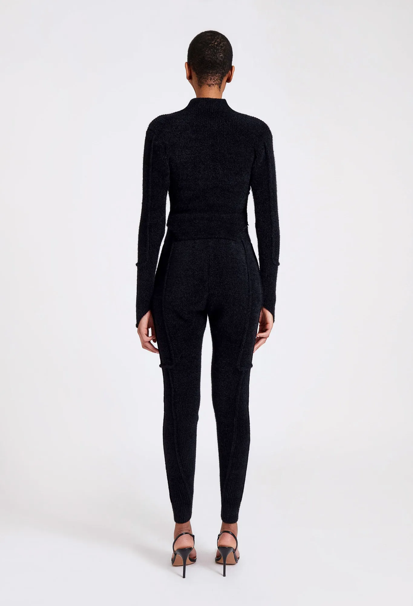 Wool Knit Pants - Panther