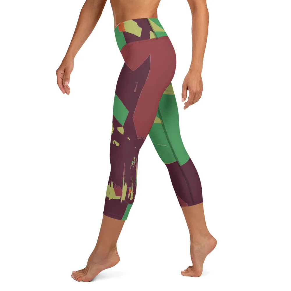 Yoga Capri Leggings Brownish