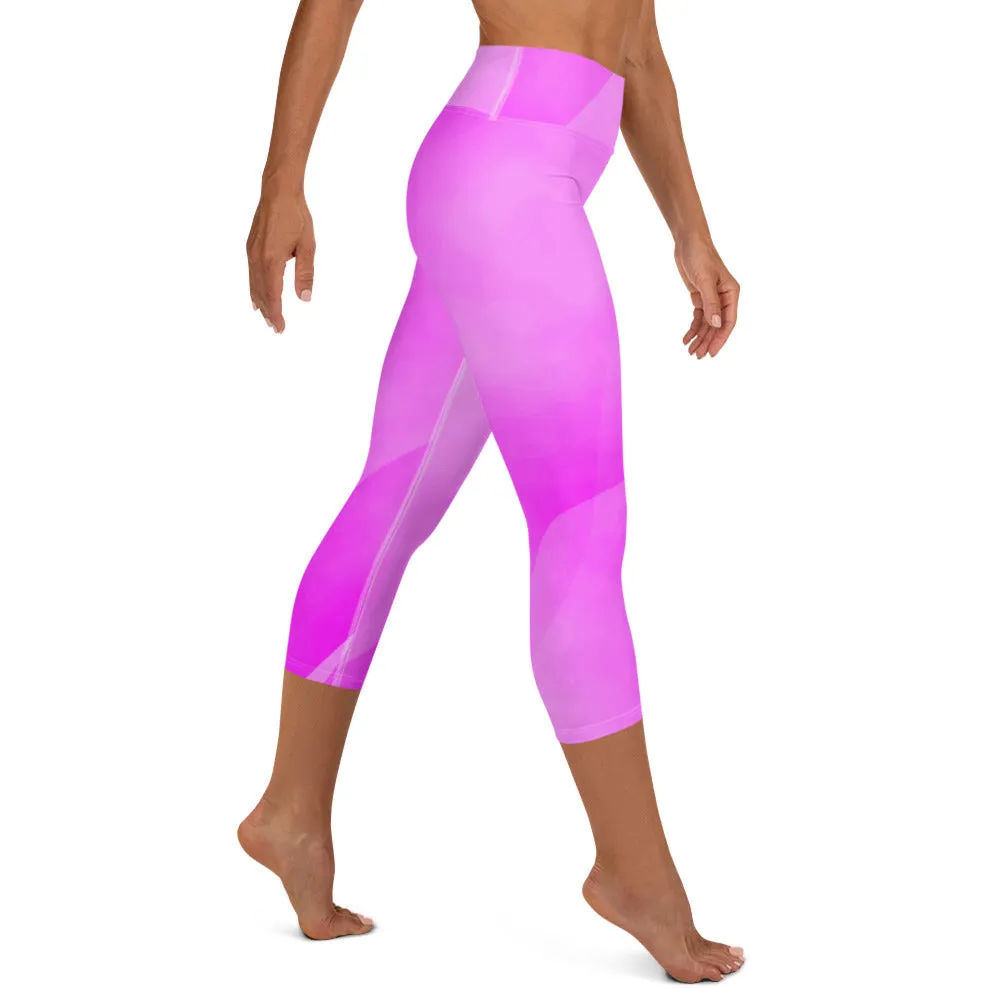 Yoga Capri Leggings Think Pink