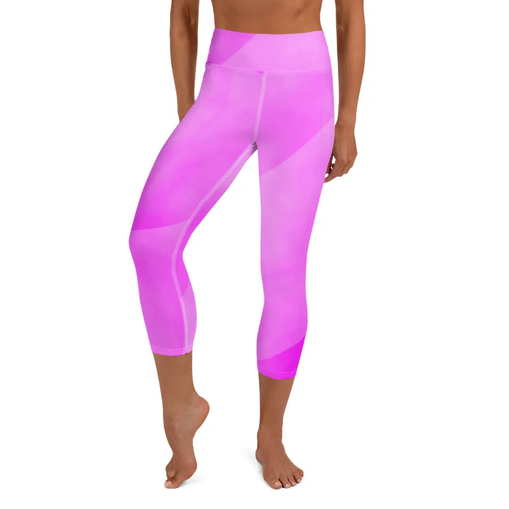 Yoga Capri Leggings Think Pink