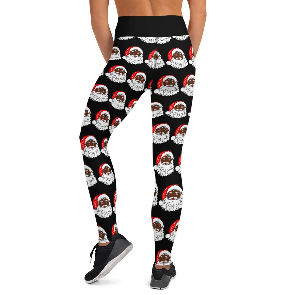 Yoga Leggings Santa Black