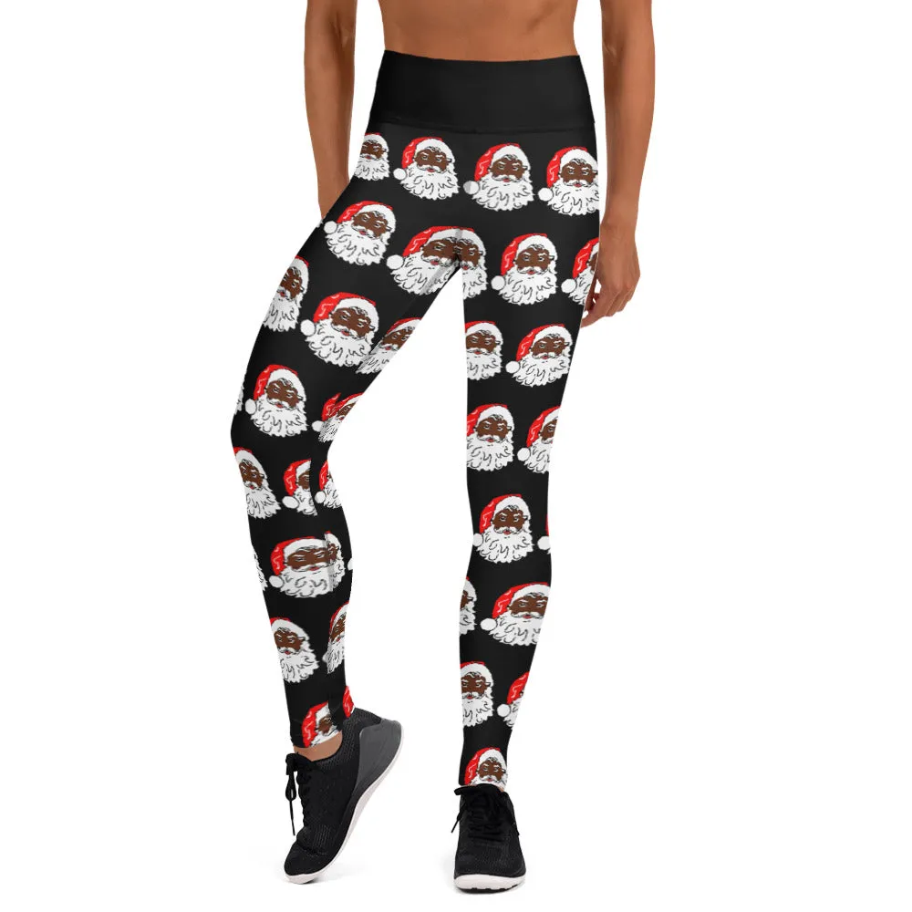 Yoga Leggings Santa Black